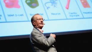 „Echte Durchbrüche“: Dr. Nobert Bischofberger bei seinem Vortrag vor Medizinern in Bregenz.