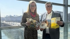 Linz Tourismus-Geschäftsführerin Marie-Louise Schnurpfeil und Aufsichtsrats-Boss Dieter ...
