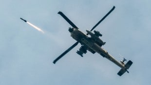 Ein AH-64 Apache-Kampfhubschrauber der israelischen Luftwaffe