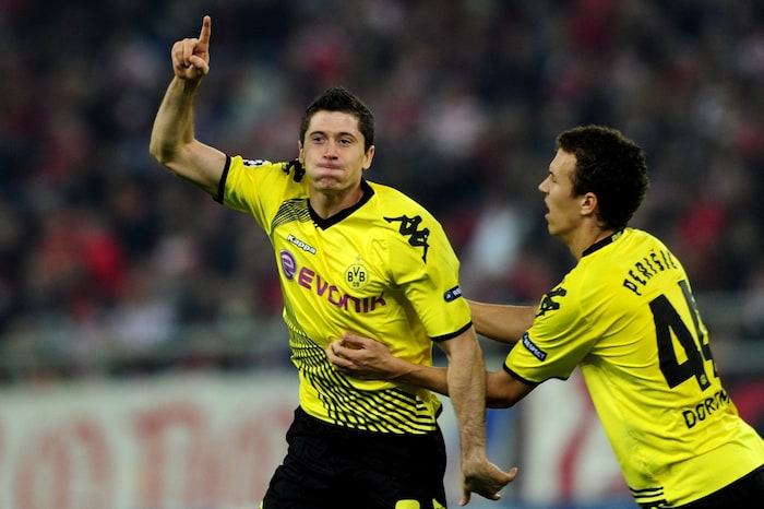 19. Oktober 2011: Robert Lewandowski trifft ersmtals in der Champions League – zum 1:1 für ...