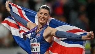 Bei der WM lief Amy Hunt über 200 Meter zur Silbermedaille.