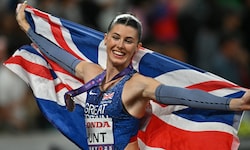 Bei der WM lief Amy Hunt über 200 Meter zur Silbermedaille.