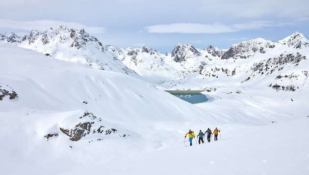 Auch im Silvrettagebiet schmelzen die Gletscher.