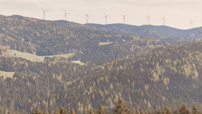 „So wird der Windpark von meinem Hof zu sehen sein“, freut sich Dorner schon auf die ...
