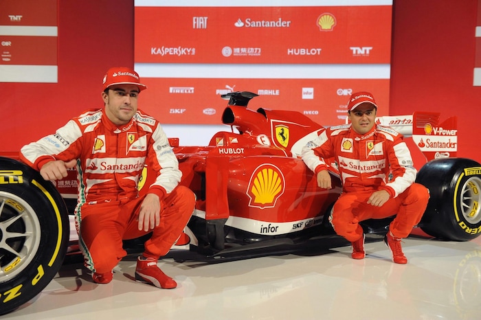 Von 2010 bis 2013 gingen Fernando Alonso (l.) und Felipe Massa gemeinsam für Ferrari an den ...