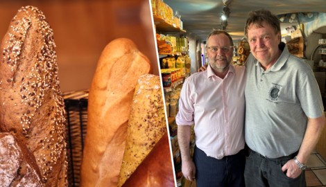 Josef Schellhorn besuchte kürzlich Fritz Madreiter (rechts) in dessen Bäckerei in Tirol.