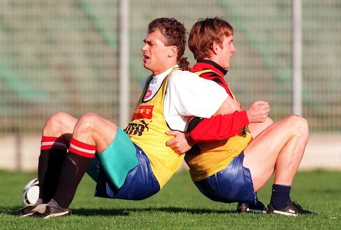 Polster und Herzog einst im Nationalteam.