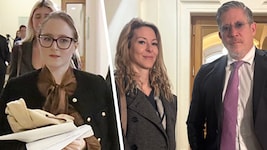 Witwe Simone Lugner (links mit Anwalt Höllwarth) wurde im Justizpalast ebenso befragt wie ...