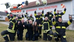 Jubel in Waldenstein, wo man den Wochensieg bei der NÖ-Feuerwehr-Challenge feiert.