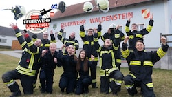 Jubel in Waldenstein, wo man den Wochensieg bei der NÖ-Feuerwehr-Challenge feiert.