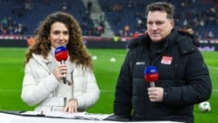 Andreas Herzog an der Seite von Sky-Moderatorin Kimberly Budinsky