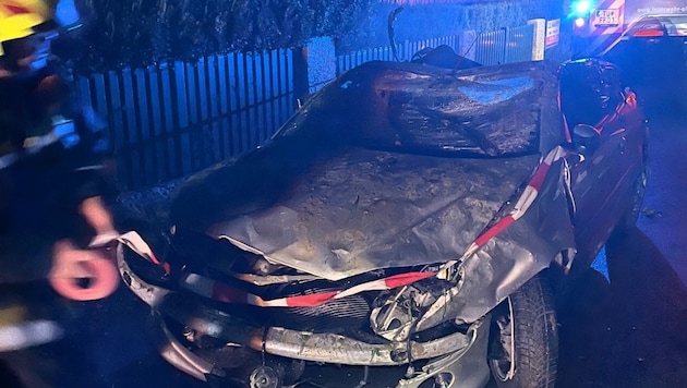 Der Pkw überschlug sich (Symbolbild)