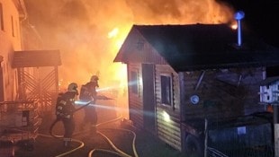 Neun Feuerwehren standen im Einsatz.