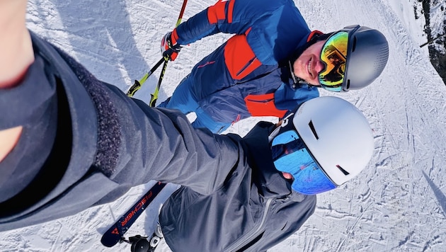 Skitag mit Kollege Marcel Tratnik – vor der Fastenzeit und deshalb einfacher zu organisieren.