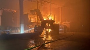 Im Gewerbepark Kühnsdorf brannte eine Maschine.