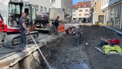 Die Bauarbeiten in der Viehmarktstraße sollen bis Mai abgeschlossen sein.