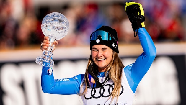 Laura Pirovano has secured the Downhill World Cup title.