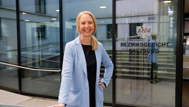 Als erste Frau führt Christina Bayrhammer seit Anfang März das Bezirksgericht Salzburg.