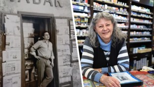 Der Papa vor dem ersten Geschäft, die Tochter an ihrem letzten Arbeitstag 