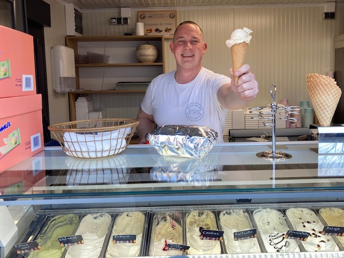 Ivan Klaric-Martinovic führt die „Seewinkler Eismanufaktur“ und arbeitet im Sommer mit bis zu ...