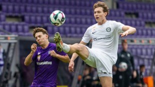 Immer einen Tick früher am Ball: die Sturm-Kicker beim Gastspiel in Wien