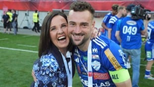 Sepp Pail Kapitän Jürgen Heil ist einer der Lieblingsspieler von Hartberg-Präsidentin Brigitte Annerl.