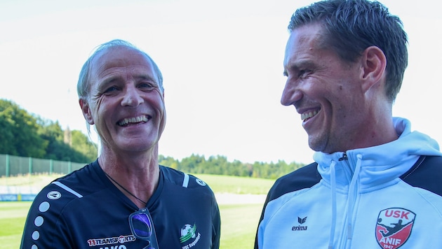 Am Ende konnte in Anif nur Heimo Pfeifenberger (li.) weiterlachen.