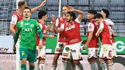 Das 5:1 des GAK in Tirol (o.) war der einzige Auswärtssieg der gesamten Quali-Runde. Bisher ...