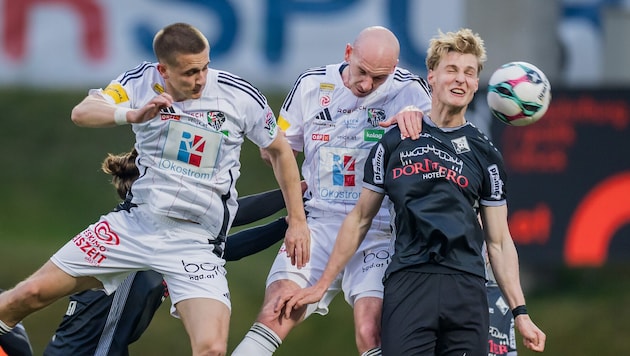 Harte Zweikämpfe und Luftduelle, aber keinen Sieger hat es beim Duell von WAC und SCR Altach ...