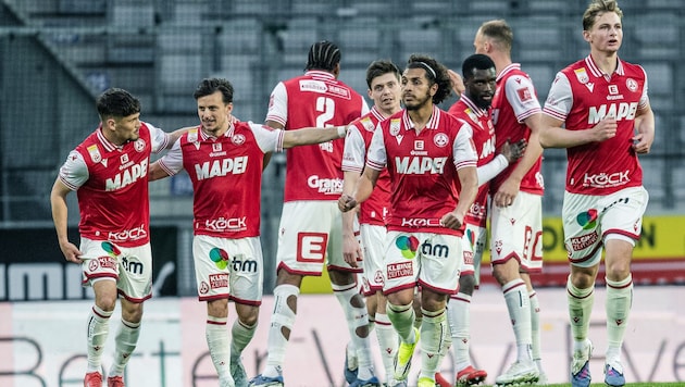 Der GAK feierte in Tirol ein 5:1-Schützenfest.