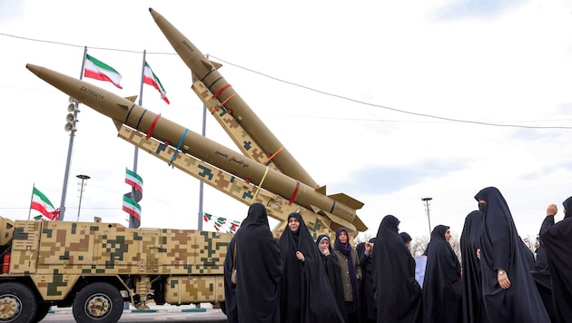 Bei einer Kundgebung im Februar zum 47. Jahrestag der Islamischen Revolution von 1979 ...