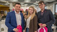 Die Top-3: Philipp Pointner (re.), Verena Garber und Alexis Pascuttini