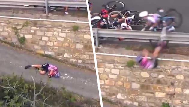 Was für ein grauenhafter Sturz ...