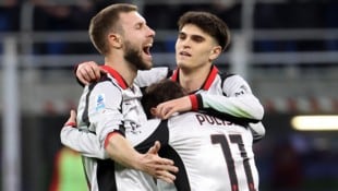 Jubel bei den Milan-Kickern