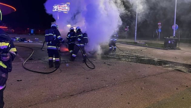 Die Feuerwehren Dolintschach und St. Jakob im Rosental löschten
