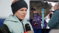 Nicole Schmidhofer (links) redete Rainer Pariasek nach einem Interview mit Emma Aicher ins ...