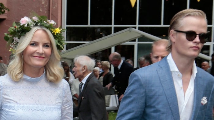 Mette-Marit mit ihrem Sohn Marius