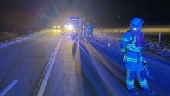 Die Feuerwehr Stuhlfelden im nächtlichen Einsatz