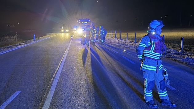 Die Feuerwehr Stuhlfelden im nächtlichen Einsatz