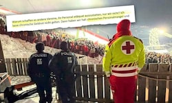 Nass und durchgefroren – die neuen Uniformen schützen laut Sanitätern weder vor Kälte noch vor ...