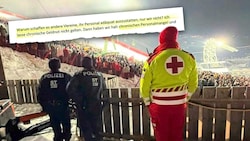 Nass und durchgefroren – die neuen Uniformen schützen laut Sanitätern weder vor Kälte noch vor ...