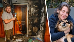 Michael Moosbrugger rettete seine „Kira“, die jetzt wieder mit Frauchen Julia kuscheln kann.