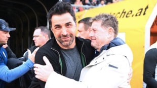 WAC-Präsident Dietmar Riegler (re.) mit Trainer Ismail Atalan.