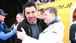 WAC-Präsident Dietmar Riegler (re.) mit Trainer Ismail Atalan.