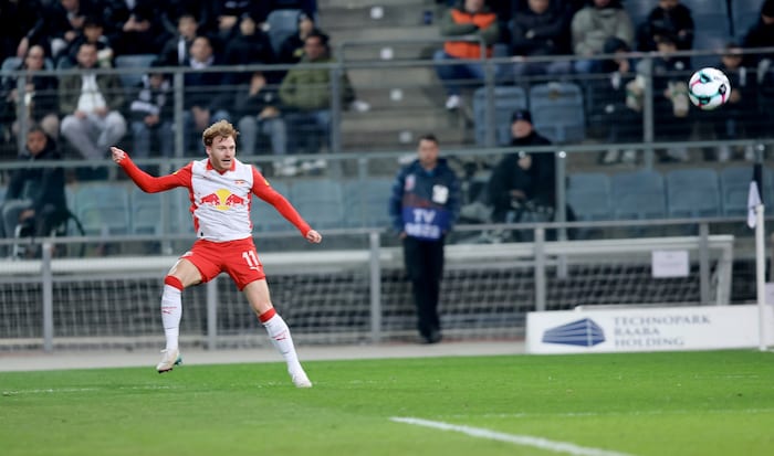 Yorbe Vertessen erzielte Red Bull Salzburgs Tor beim 1:1 gegen Sturm Graz.