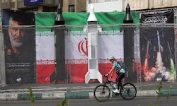 Propaganda-Plakate in Teheran