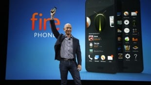 Amazon-Gründer Jeff Bezos bei der Präsentation des Fire Phone im Jahr 2014