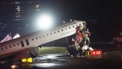 Das Flugzeug der Air Canada wurde schwer beschädigt.