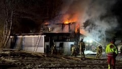 Die Löscharbeiten dauerten etwas mehr als eine Stunde.