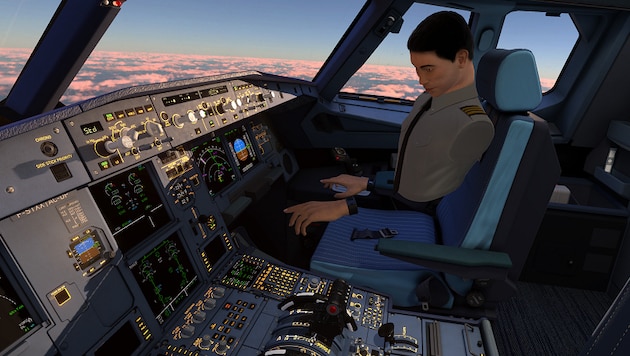 Über den Wolken im virtuellen Cockpit – ohne dass dafür ein 70-Tonnen-Airbus abheben muss.